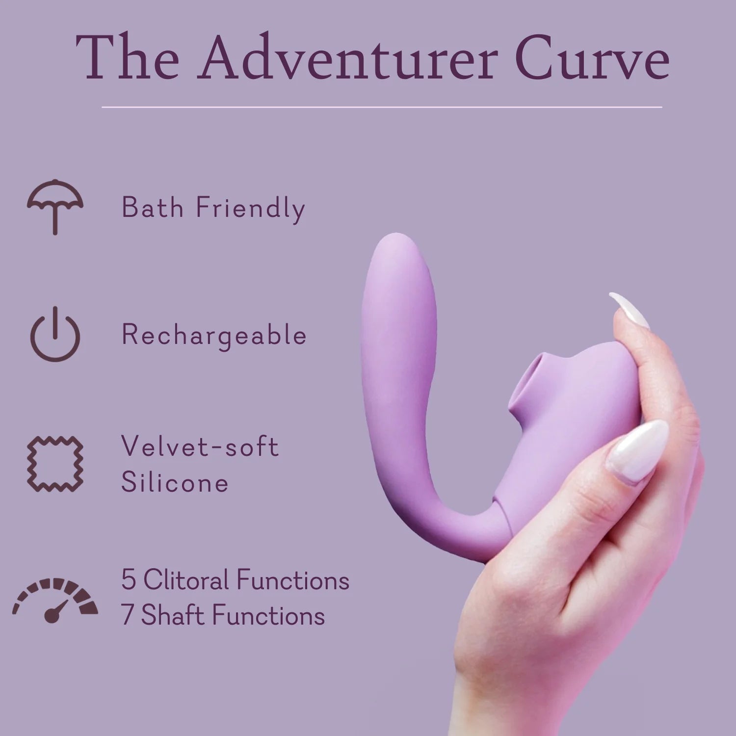 The Adventurer Curve Air Pressure Dual-Action Vibrator