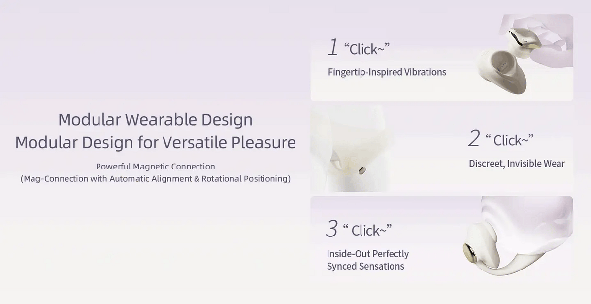 Deya Wearable Smart Dual Vibrator with App Control