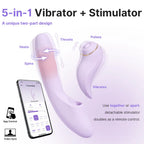 DUOGLOW Thrusting Beaded Vibrator with Pulsating Stimulator