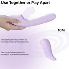 DUOGLOW Thrusting Beaded Vibrator with Pulsating Stimulator