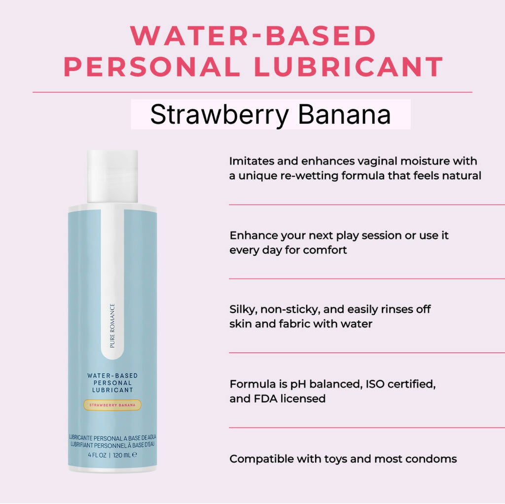 Water-Based Personal Lubricant - Strawberry Banana Formally known a Just Like Me