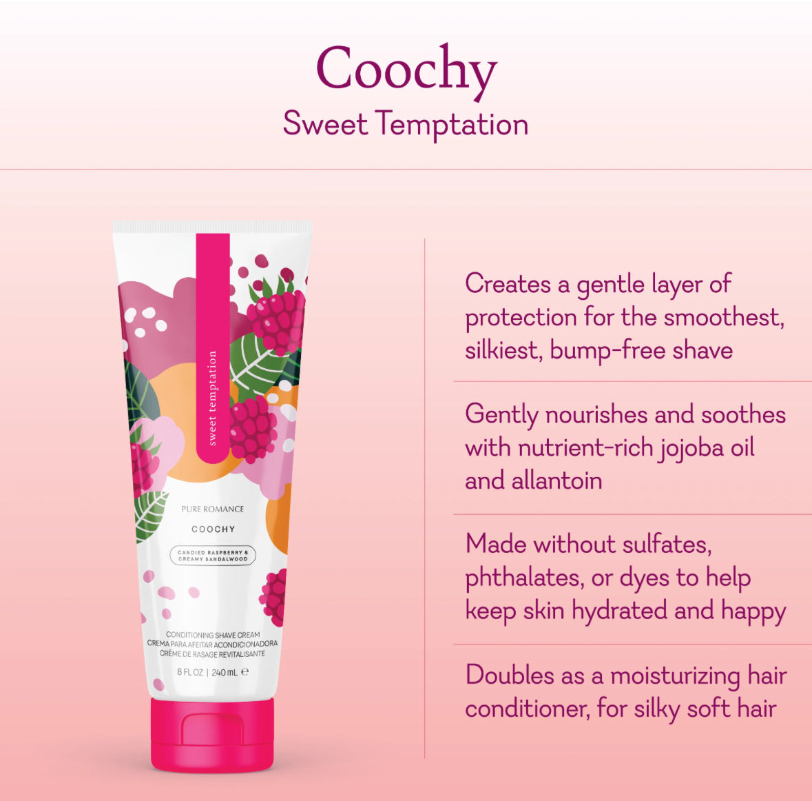 Coochy Shave Cream - Sweet Temptation