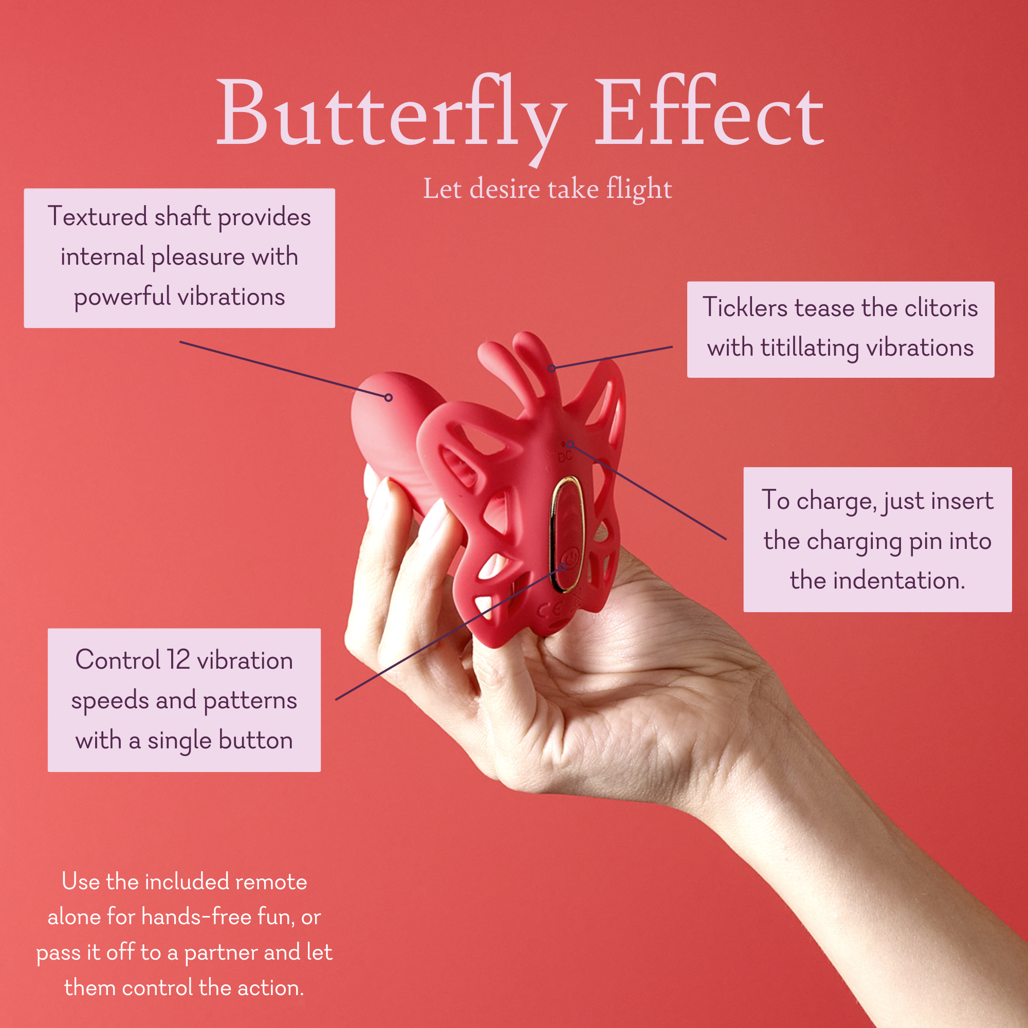 Butterfly Effect - 12-Function Panty Massager