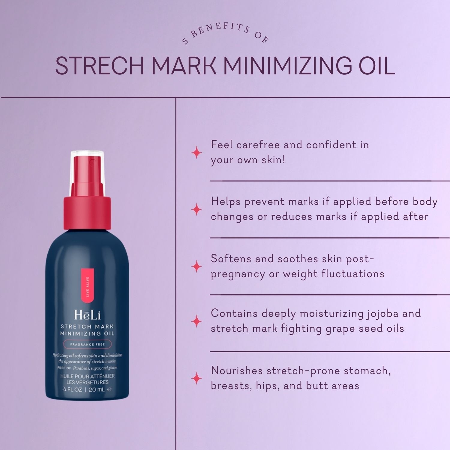Hēli - Stretch Mark Minimizing Oil