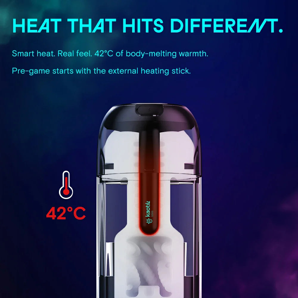 The Cocoon App Controlled Rechargeable Masturbator - Black/Blue