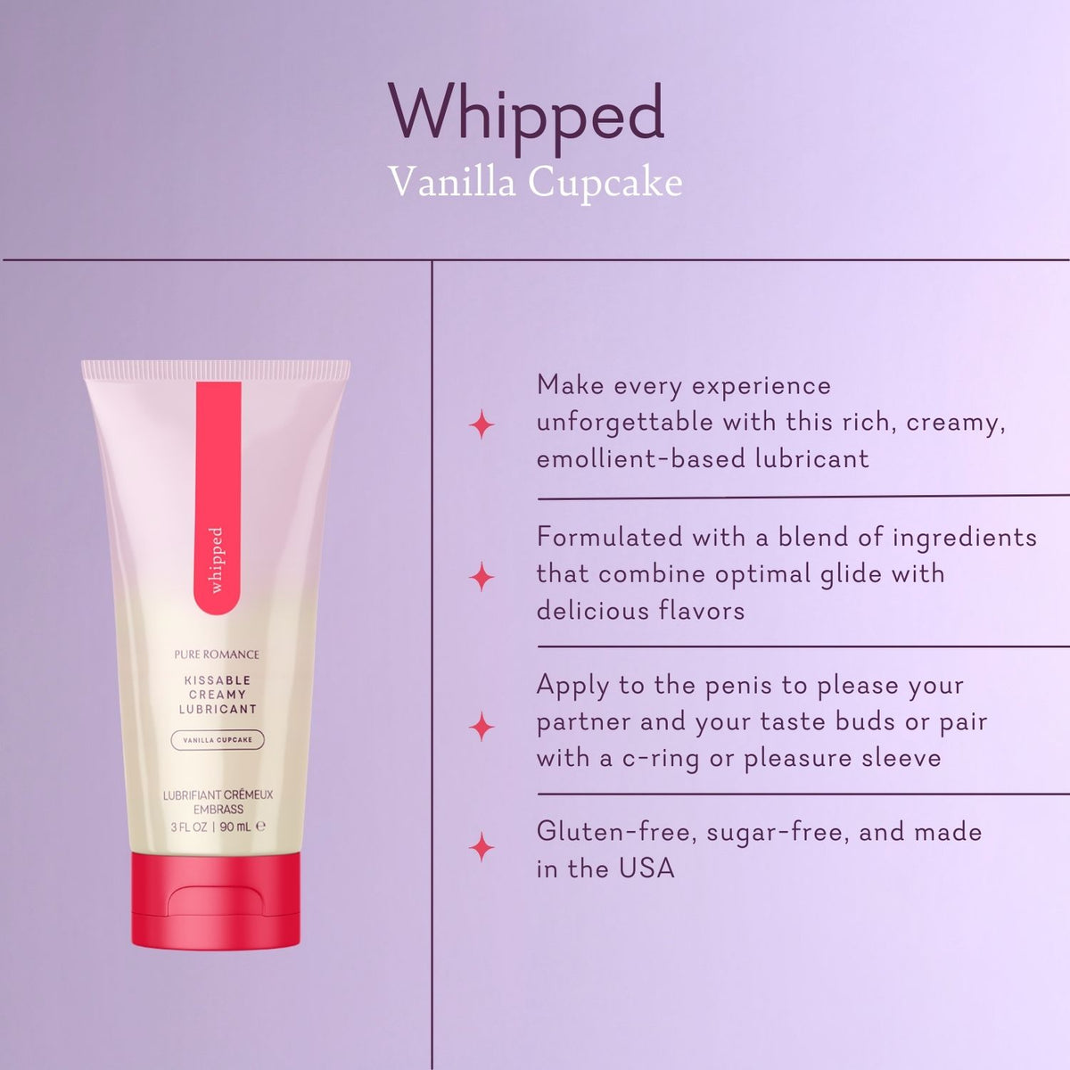 Whipped - Vanilla Cupcake Creamy Lubricant