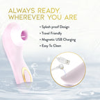 Fleur Air Pulsing Rechargeable Suction And Flicking Tongue Stimulator