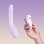 DUOGLOW Thrusting Beaded Vibrator with Pulsating Stimulator