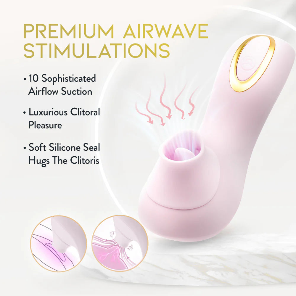 Fleur Air Pulsing Rechargeable Suction And Flicking Tongue Stimulator