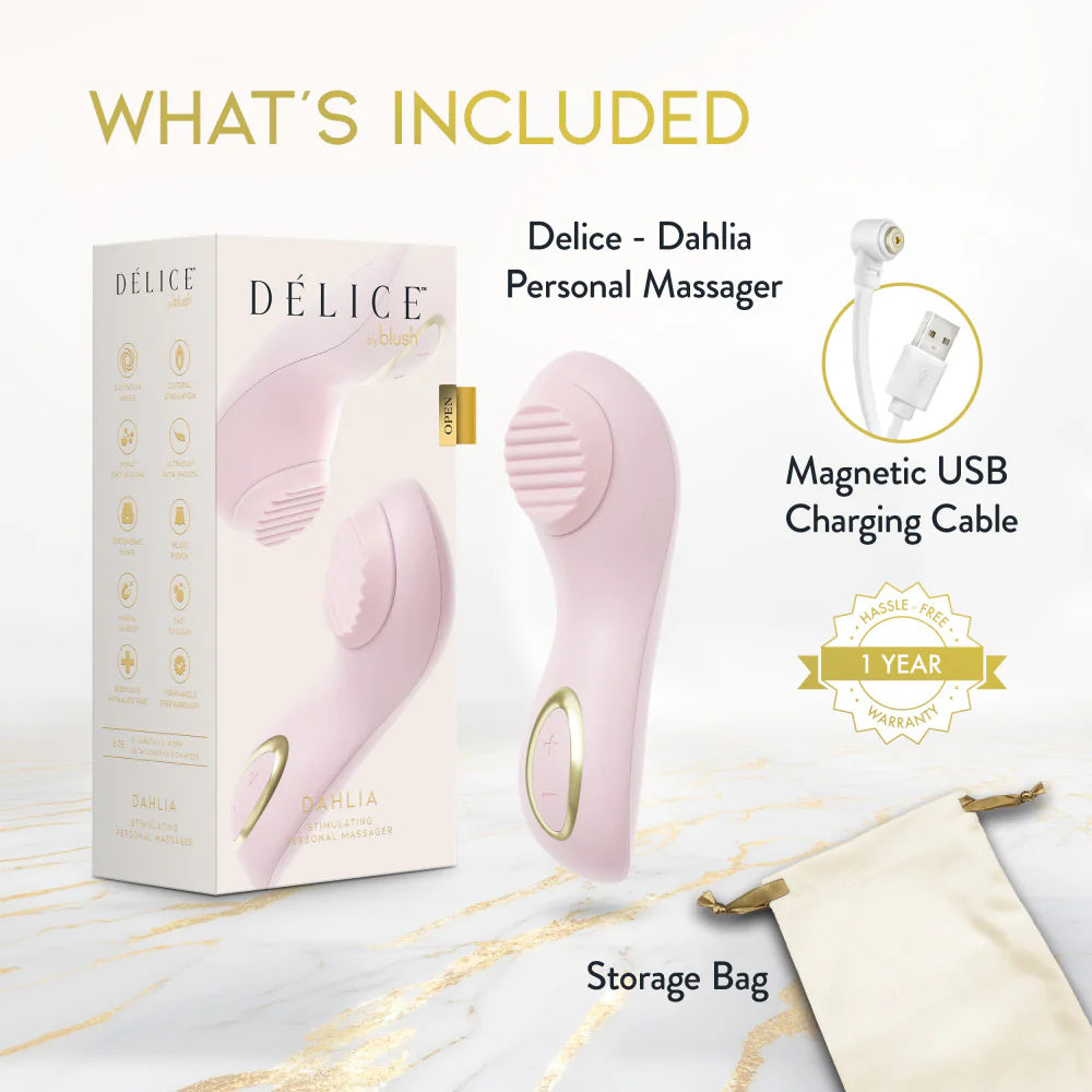 Dahlia Rechargeable Silicone Stimulating Personal Massager