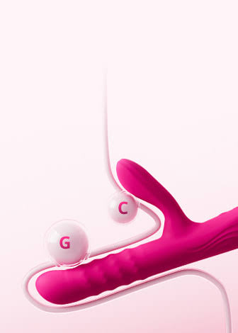 Velvo The 1st Rolling Bead Rabbit Dual Action Vibe