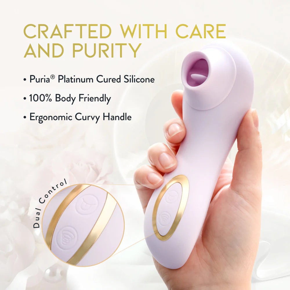 Fleur Air Pulsing Rechargeable Suction And Flicking Tongue Stimulator